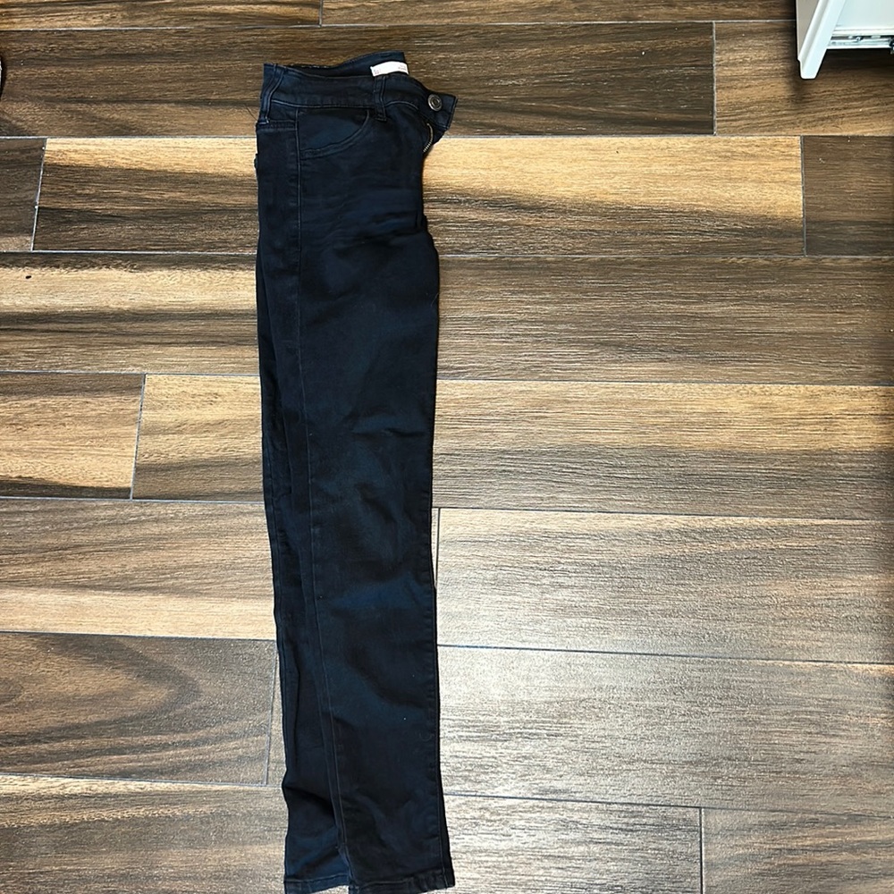 3 pairs of black school pants for girls. Size 5 low rise.